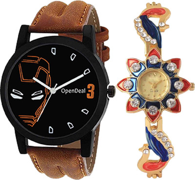 

OpenDeal Combo Pack 2 Best Designer Charming Attractive Style Watch For Men & Women ODSUN04 Watch - For Boys & Girls