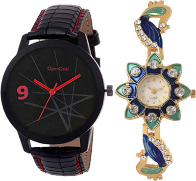 

OpenDeal Combo Pack 2 Best Designer Charming Attractive Style Watch For Men & Women ODSUNG08 Watch - For Boys & Girls