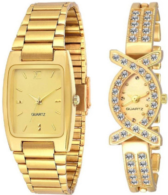 

SD SHOP Beautiful Golden Combo SD,0-55 Boys & Girls Watch - For Men & Women