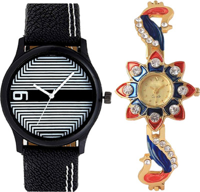 

OpenDeal Combo Pack 2 Best Designer Charming Attractive Style Watch For Men & Women ODSUNTW01W Watch - For Boys & Girls