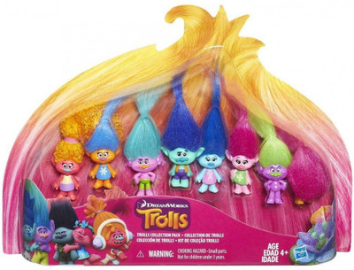 

Trolls Movie Collection Pack (8 Mini Trolls), 1.25 Inches(Multicolor)