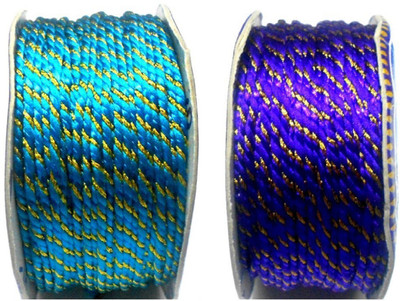 

GOELX Designer Fancy Dori Thread Rolls Bundle for Jewellery Making/Craftsworks/Diy Projects/Apparel Designing Pack2-4