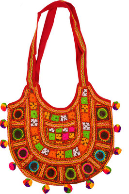 

Oxytrends Hand Embroidery and Mirror Work Shoulder Bag(Multicolor, 15 L)