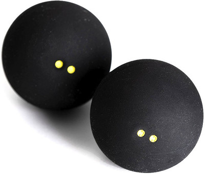 

Dunlop Pro - Double Yellow Dot Squash Ball(Pack of 3, Black)