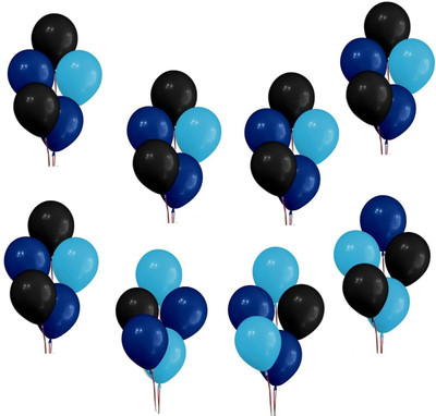 

Theme My Party Solid Decoration Balloon(Blue, Black, Blue, Pack of 51)