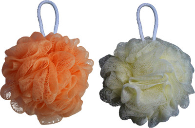 

Cion Bath Sponge (Yellow & Orange, Pack of 2)
