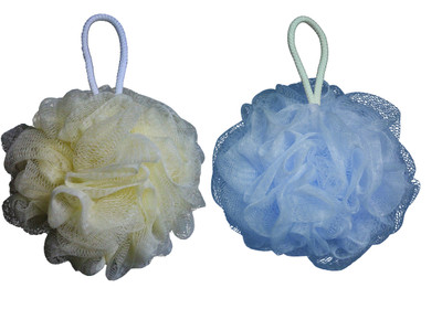 

Cion Bath Sponge (Blue & Yellow, Pack of 2)