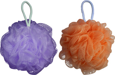 

Cion Bath Sponge (Purple & Orange, Pack of 2)