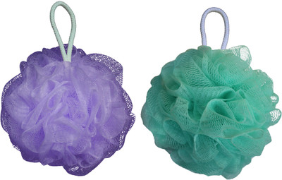 

Cion Bath Sponge (Green & Purple, Pack of 2)