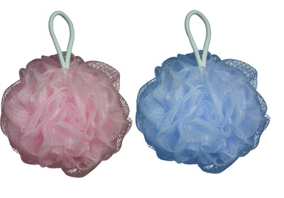 Cion Bath Sponge (Blue & Pink, Pack of 2)