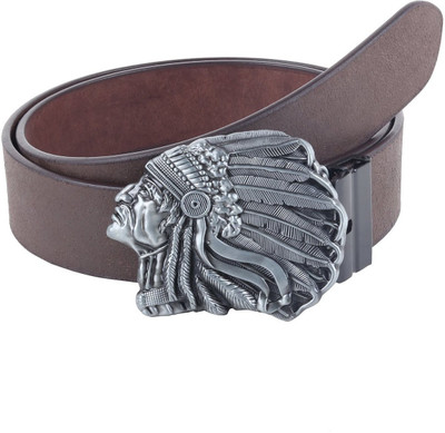 

Sri Men Casual Brown Genuine Leather Belt