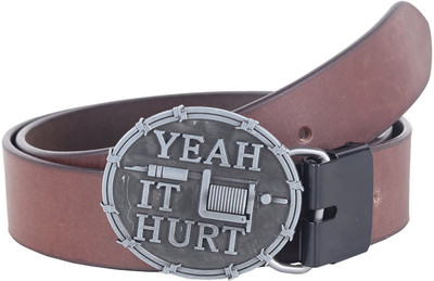 

Sri Men Casual Brown Genuine Leather Belt