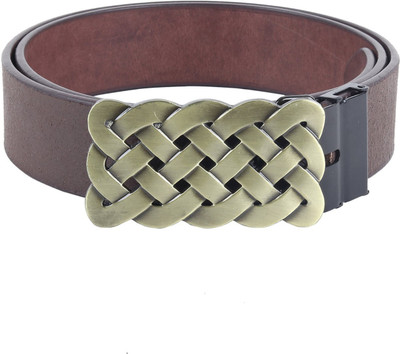 

Sri Men Casual Brown Genuine Leather Belt