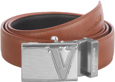 

spairow Men Formal Tan Artificial Leather Belt