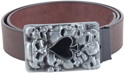 

Sri Men Casual Brown Genuine Leather Belt