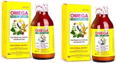 OMEGA Pain Killer Liniment Oil #Premium Big [ Pack Of 2 ] Liquid