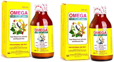 

Omega Pain Killer Liniment Oil #Premium Big [ Pack Of 2 ] Liquid(120 ml)