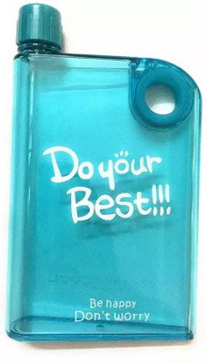 Online Store  DO YOUR BEST Water Bottle Sport Outdoors Notebook Creative Plastic A5 Memo 380 ml Bottle 380 ml Bottle(Pack of 1, Multicolor, Plastic)