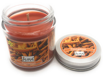 

AuraDecor Soy Wax Jar ( Cinnamon ) Candle(Orange, Pack of 1)