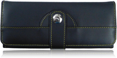 

SN LOUIS Women Casual Blue Artificial Leather Wallet(4 Card Slots), Black