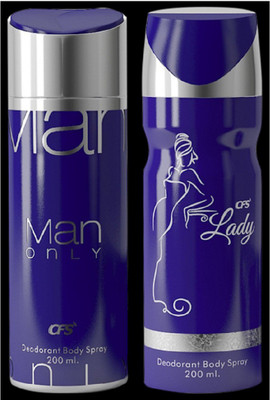 

CFS Lady Deodorant Spray - For Men & Women(400 ml, Pack of 2)