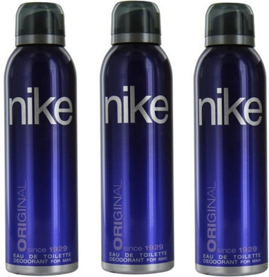 

Nike Man Original Deodorant Spray for Men 200ML Each (Pack of 3) Deodorant Spray - For Men(600 ml, Pack of 3)