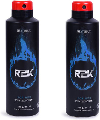 

R2K BEAT BLUE Body Spray - For Men & Women(210 ml, Pack of 2)