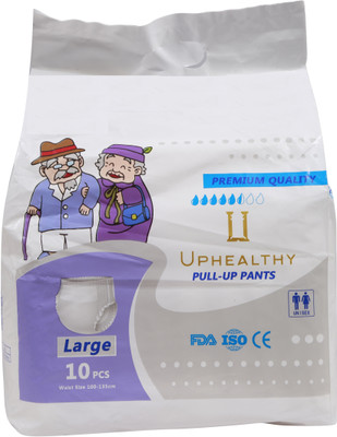 

uphealthy Pull up Pants Adult Diapers - L(10 Pieces)