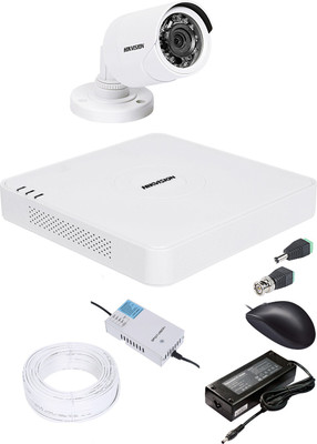 HIKVISION 1080p HD 4 CHANNAL DVR DS-HGHI-F1 & 1Pcs BULLET 720p DS-COT-IRP Camera COMBO KIT Security Camera(4 Channel)