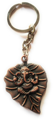 

Hats Off Ganesha metal key chain | Paan Ganeshji for Home or Car Hanging or Key Ring Key Chain