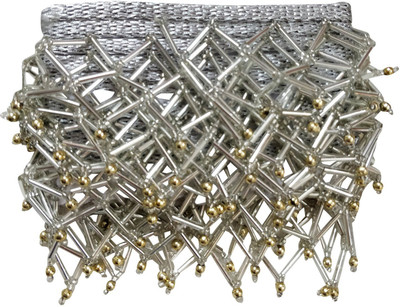 

Sofias L-89c1 Fashion DIY Silver Latkan Lace - 3 Meters Make your own "Designer Wear" DIY - Do It Yourself ! Lace Reel(Pack of 1)