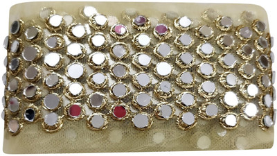 

Sofias L- 94b Fashion DIY Gold Mirror Lace - 3 Meters Make your own "Designer Wear" DIY - Do It Yourself ! Lace Reel(Pack of 1)