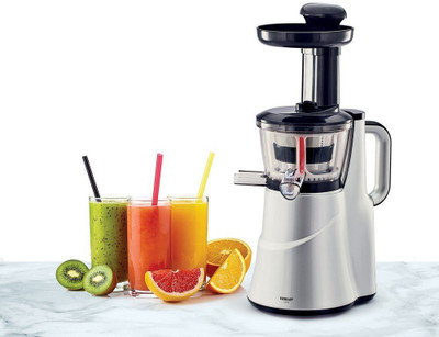 Eveready SLOW JUICER LIIS 150 W Juicer(Silver, Black, 2 Jars)