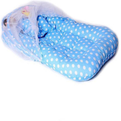 

CROOX Cotton Mosquito Protector Comfy Baby Bed CRX_BYMN_0046 Portable Crib(Fabric, Multicolor)