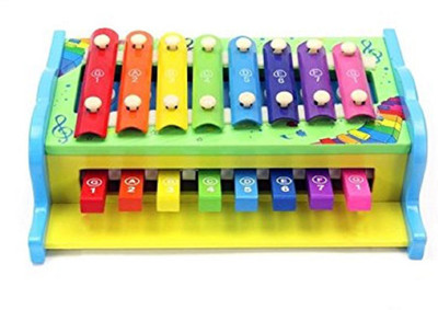 

Sanyal Multicolour Xylophone Glockenspiel Knock PIANO For Kids Musical TOY With 8 Notes (Multicolour)(Multicolor)