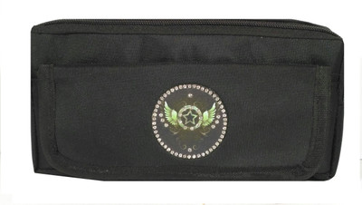 

Monte Polo Children Long Lasting Art Canvas Pencil Box(Set of 1, Black)
