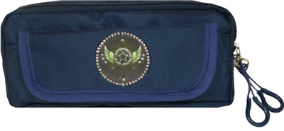 

Monte Polo Kid's Reliable Art Canvas Pencil Box(Set of 1, Blue)