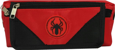 

Monte Polo Stylish Red & Black Art Canvas Pencil Box(Set of 1, Multicolor)