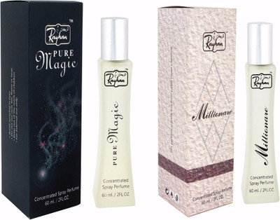 

Rayhan enterprise Pure Magic & millionare Eau de Parfum - 60 ml(For Men & Women)