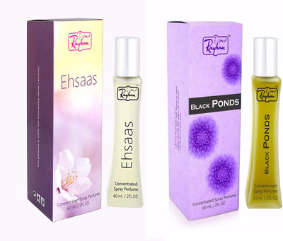 

Rayhan enterprise Ehsaas & black ponds Eau de Parfum - 60 ml(For Men & Women)