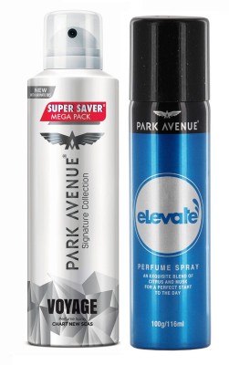 

Park Avenue MEGA VOYAGE SUPER SAVER PACK AND ELEVATE 100 GM Eau de Parfum - 336 ml(For Men & Women)