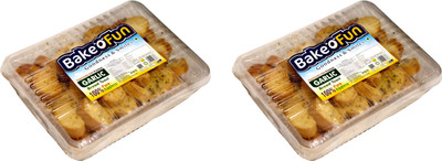 

Bakeofun Garlic Bread Toast Garlic flavored Buttermilk Rusk(400 g, Pack of 2)