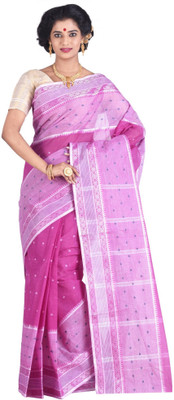 

Purabi Printed Tant Cotton Saree(Purple)