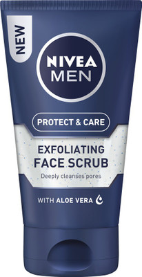 

nivea men protect & care exfoliating face scrub with aloe vera 75ml Scrub(75 ml)