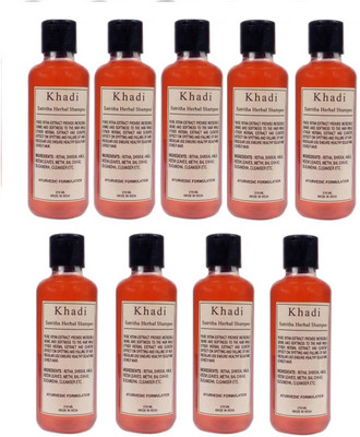 

PARVATI KHADI SatReetha Shampoo Pack of 9 (1890 ml)(210 ml)