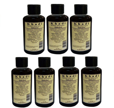 

PARVATI KHADI Shikakai Shampoo Pack of 7 (1470 ml)(210 ml)