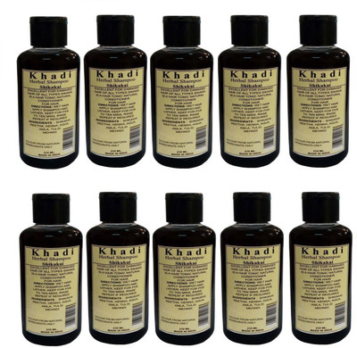 

PARVATI KHADI Shikakai Shampoo Pack of 9 (2100 ml)(210 ml)
