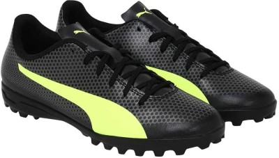 

Puma PUMA Spirit TT Football Shoes For Men(Black, Yellow, Black-fizzy yellow-castor gray