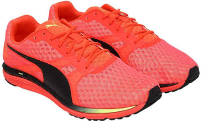 

Puma Speed 300 IGNITE 3 Running Shoes For Men(Red, Red blast- black-fizzy yellow