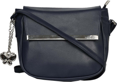 

Butterflies Women Blue PU Sling Bag